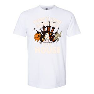 Theres Some Horrors In This House Pumpkin Ghost Halloween Softstyle CVC T-Shirt