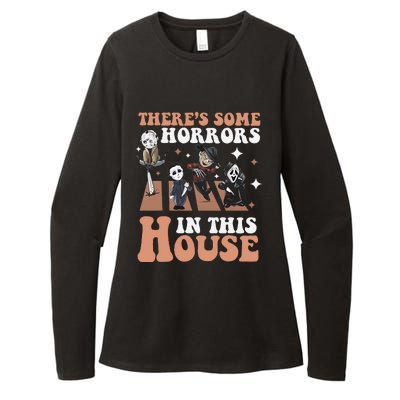 ThereS Some Horrors In This House Funny Horror Characters Womens CVC Long Sleeve Shirt