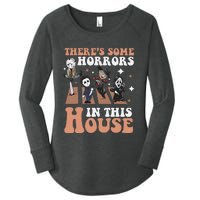 ThereS Some Horrors In This House Funny Horror Characters Women's Perfect Tri Tunic Long Sleeve Shirt