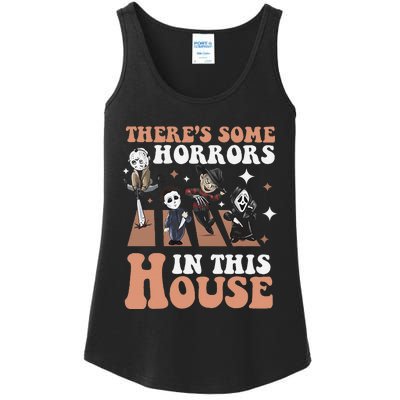 ThereS Some Horrors In This House Funny Horror Characters Ladies Essential Tank