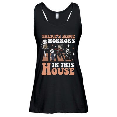 ThereS Some Horrors In This House Funny Horror Characters Ladies Essential Flowy Tank