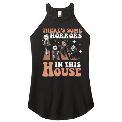 ThereS Some Horrors In This House Funny Horror Characters Women's Perfect Tri Rocker Tank