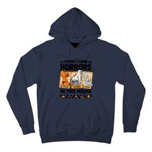 There’S Some Horrors In This House Retro Halloween Tall Hoodie