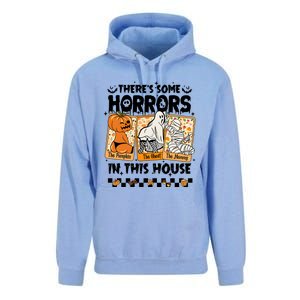 There’S Some Horrors In This House Retro Halloween Unisex Surf Hoodie