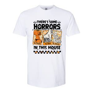 There’S Some Horrors In This House Retro Halloween Softstyle CVC T-Shirt