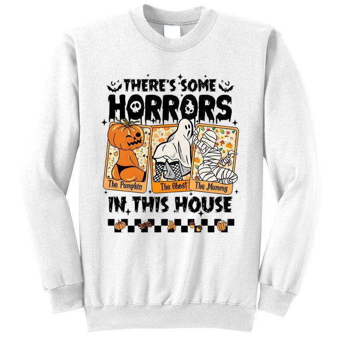 There’S Some Horrors In This House Retro Halloween Sweatshirt