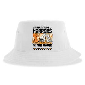 There’S Some Horrors In This House Retro Halloween Sustainable Bucket Hat