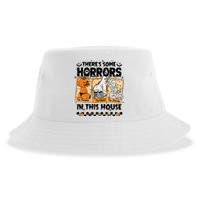 There’S Some Horrors In This House Retro Halloween Sustainable Bucket Hat