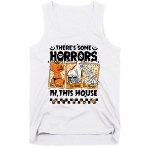 There’S Some Horrors In This House Retro Halloween Tank Top