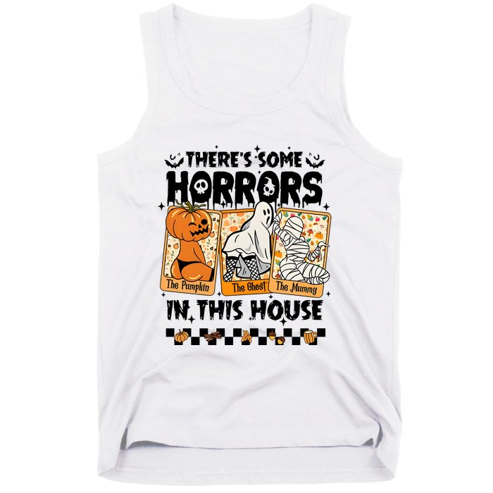 There’S Some Horrors In This House Retro Halloween Tank Top