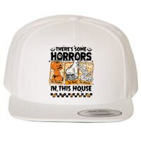 There’S Some Horrors In This House Retro Halloween Wool Snapback Cap