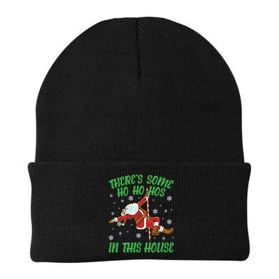 ThereS Some Ho Ho Hos In This House Santa Claus Pole Dance Gift Beanie