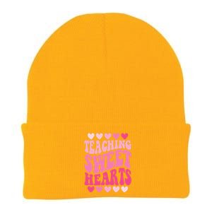 Teaching Sweet Hearts Cute Valentines Day Teacher Knit Cap Winter Beanie