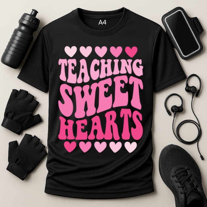 Teaching Sweet Hearts Cute Valentines Day Teacher Performance Shirt