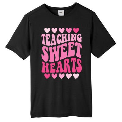 Teaching Sweet Hearts Cute Valentines Day Teacher Tall Fusion ChromaSoft Performance T-Shirt