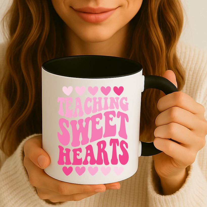 Teaching Sweet Hearts Cute Valentines Day Teacher Mug