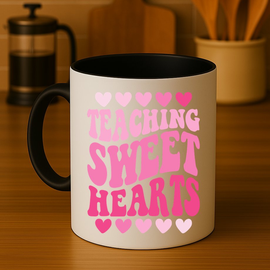 Teaching Sweet Hearts Cute Valentines Day Teacher Mug