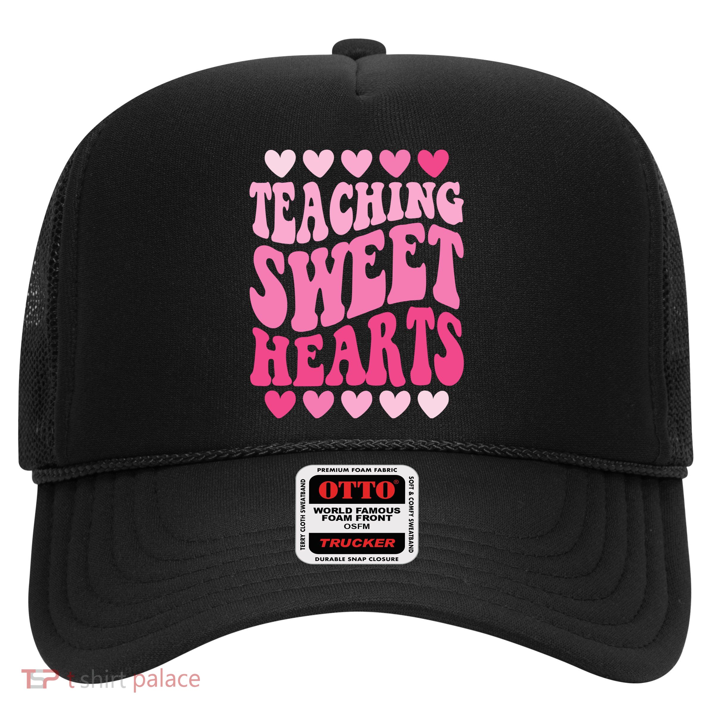 Teaching Sweet Hearts Cute Valentines Day Teacher Trucker Hat