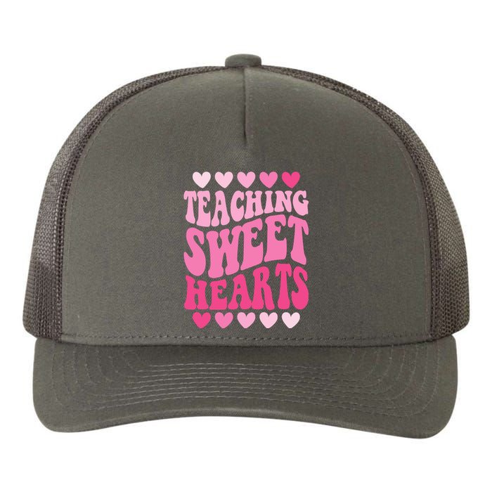 Teaching Sweet Hearts Cute Valentines Day Teacher Yupoong Adult 5-Panel Trucker Hat