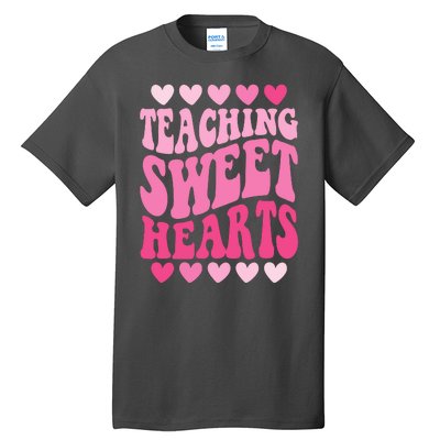 Teaching Sweet Hearts Cute Valentines Day Teacher Tall T-Shirt