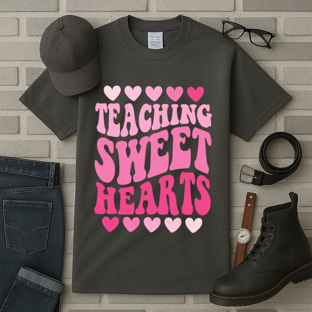 Teaching Sweet Hearts Cute Valentines Day Teacher Tall T-Shirt