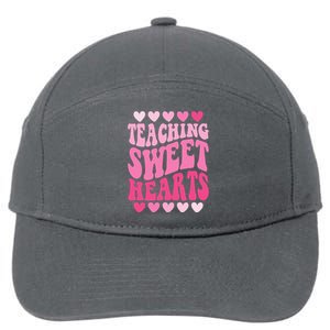 Teaching Sweet Hearts Cute Valentines Day Teacher 7-Panel Snapback Hat