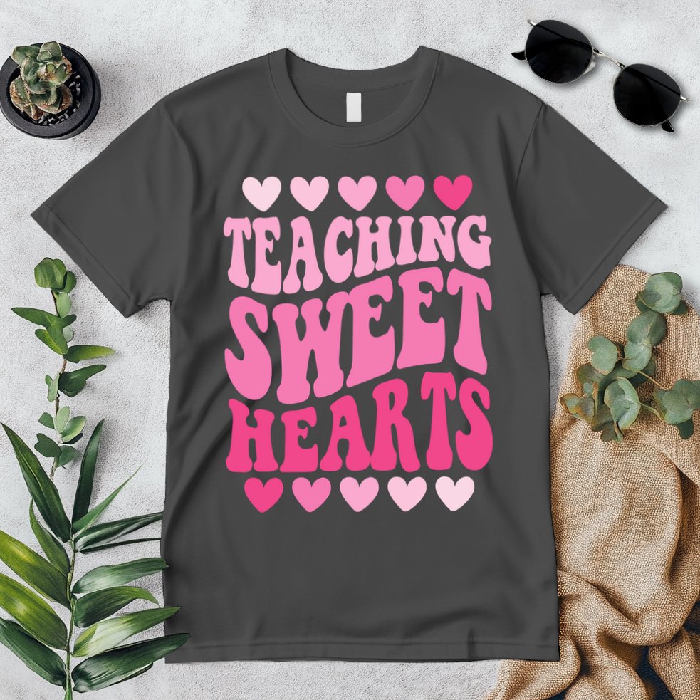 Teaching Sweet Hearts Cute Valentines Day Teacher Premium T-Shirt