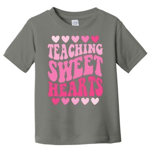 Teaching Sweet Hearts Cute Valentines Day Teacher Toddler T-Shirt