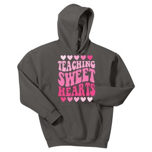 Teaching Sweet Hearts Cute Valentines Day Teacher Kids Hoodie