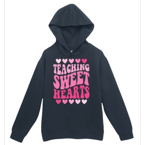 Teaching Sweet Hearts Cute Valentines Day Teacher Urban Pullover Hoodie