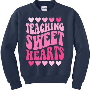 Teaching Sweet Hearts Cute Valentines Day Teacher Kids Sweatshirt