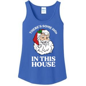 ThereS Some Hos In This House Funny Christmas Santa Claus Gift Ladies Essential Tank