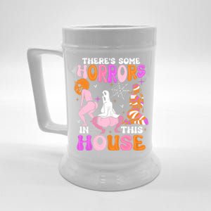 ThereS Some Horrors In This House Funny Halloween Beer Stein