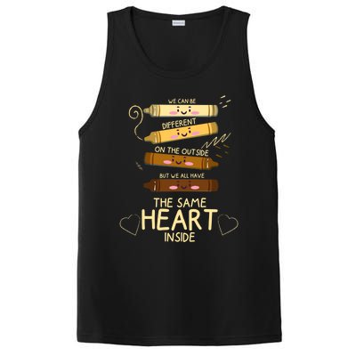 The Same Heart Inside Black History Melanin Gift PosiCharge Competitor Tank