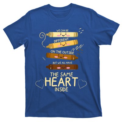 The Same Heart Inside Black History Melanin Gift T-Shirt