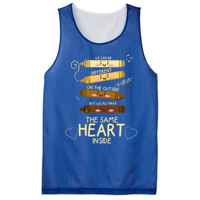 The Same Heart Inside Black History Melanin Gift Mesh Reversible Basketball Jersey Tank