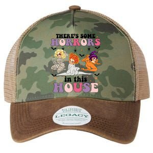 ThereS Some Horrors In This House Sanderson Sisters Funny Horror House Legacy Tie Dye Trucker Hat