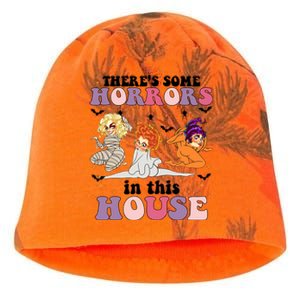 ThereS Some Horrors In This House Sanderson Sisters Funny Horror House Kati - Camo Knit Beanie