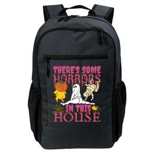 Theres Some Horrors In This House Ghost Pumpkin Halloween Daily Commute Backpack