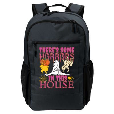 Theres Some Horrors In This House Ghost Pumpkin Halloween Daily Commute Backpack