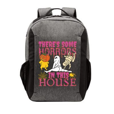 Theres Some Horrors In This House Ghost Pumpkin Halloween Vector Backpack