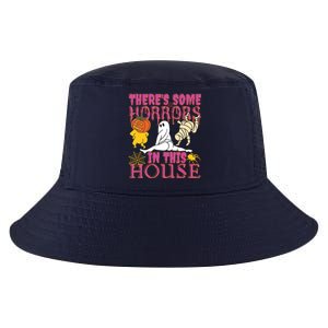 Theres Some Horrors In This House Ghost Pumpkin Halloween Cool Comfort Performance Bucket Hat