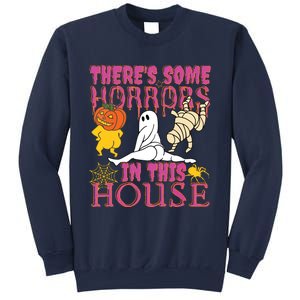 Theres Some Horrors In This House Ghost Pumpkin Halloween Sweatshirt