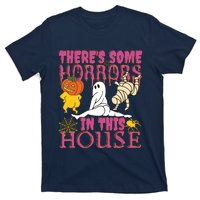 Theres Some Horrors In This House Ghost Pumpkin Halloween T-Shirt