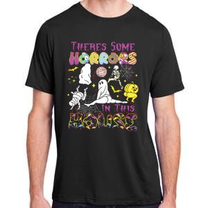 Theres Some Horrors In This House Ghost Pumpkin Halloween Adult ChromaSoft Performance T-Shirt