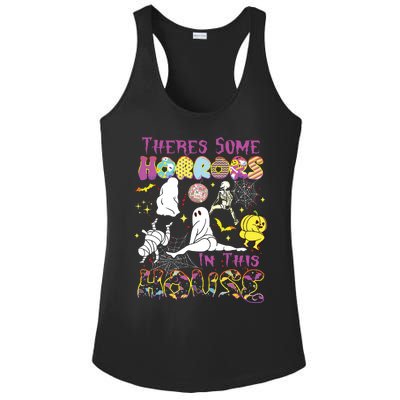 Theres Some Horrors In This House Ghost Pumpkin Halloween Ladies PosiCharge Competitor Racerback Tank