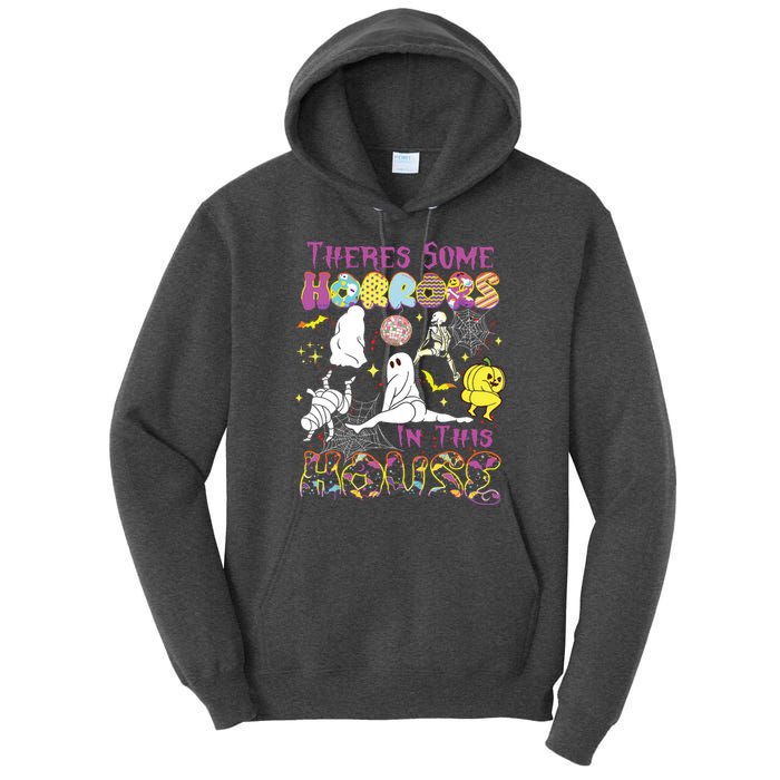 Theres Some Horrors In This House Ghost Pumpkin Halloween Tall Hoodie