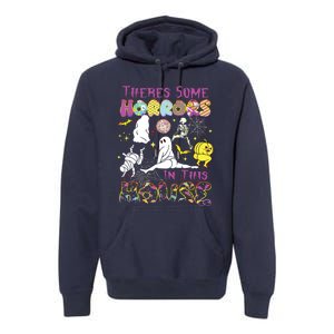 Theres Some Horrors In This House Ghost Pumpkin Halloween Premium Hoodie