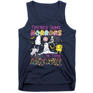 Theres Some Horrors In This House Ghost Pumpkin Halloween Tank Top