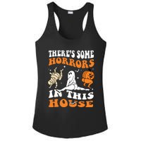 Theres Some Horrors In This House Ghost Pumpkin Halloween Ladies PosiCharge Competitor Racerback Tank